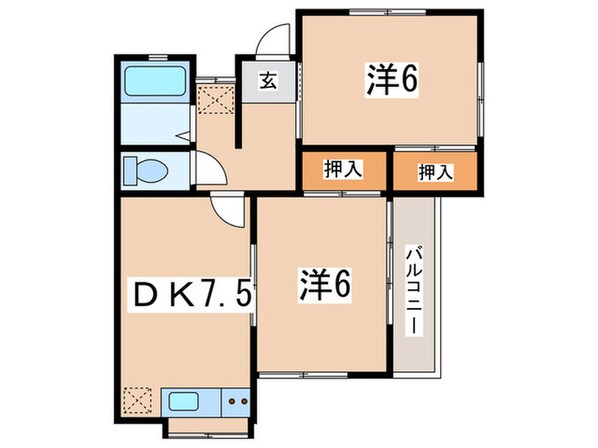 ＮＫハイツの物件間取画像